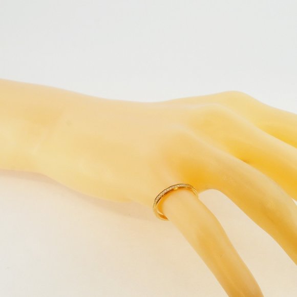 Cartier Ring D'Amour Full Eternity K18PG Pink Gold Diamond #48 Ladies - Picture 7 of 7